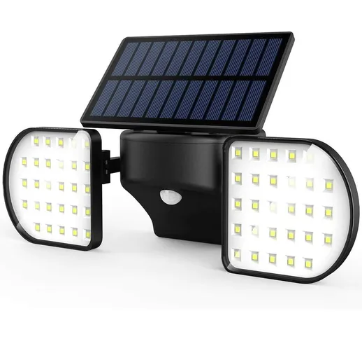 Bearsu - Luci solari per esterni, JBHOO 56 luci di sicurezza solari a LED con sensori di m...