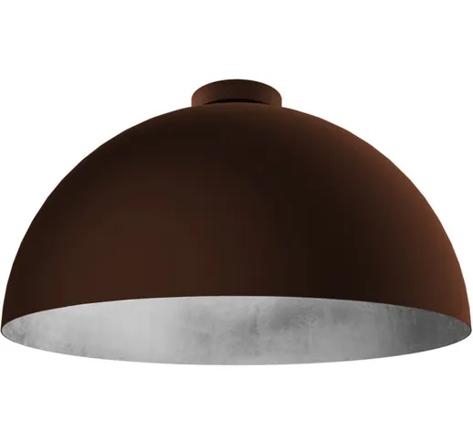 Lumicom - venice Plafoniera, 1xE27, max 42W, metallo, marrone corten/foglia argento, D.60c...