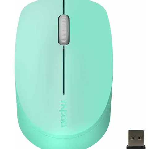 Briday - M100G Mouse Bluetooth Silenzioso Multi Dispositivo (BT3.0+BT4.0+USB), Easy-Switch...