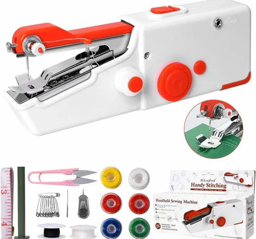 Macchina da cucire portatile, mini macchina da cucire elettrica portatile per principianti...