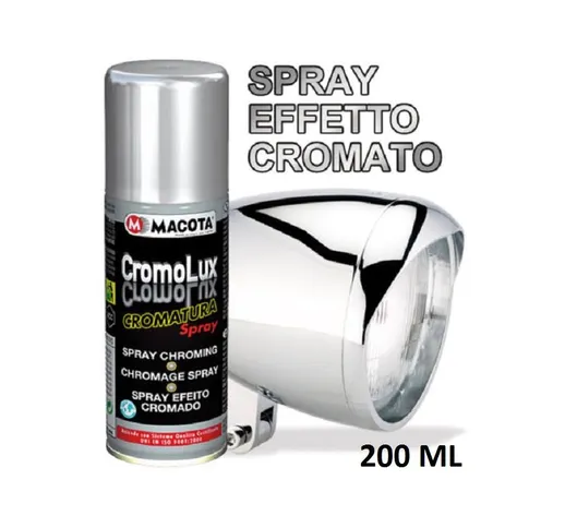 Vernice Cromolux Cromatura Spray 200ML Vernice Multiuso CromoLux - Macota