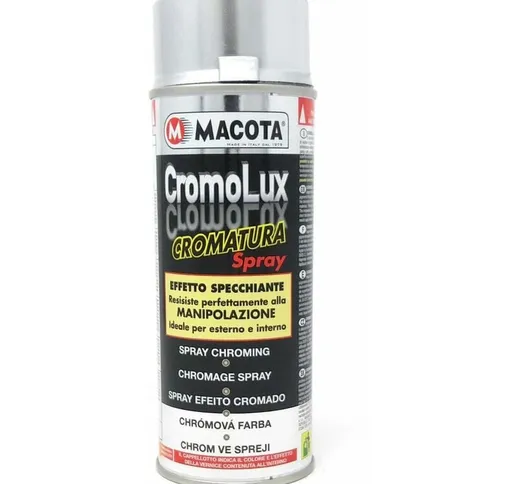 Cromolux Vernice Cromata Spray Cromatura Resistente al Calore – 200 ml - Macota