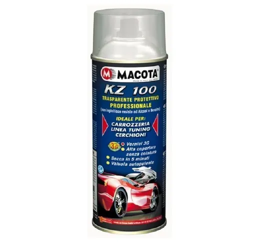 Trasparente Opaco Protettivo Vernice bomboletta Spray 400ml Tuning KZ100 - Macota