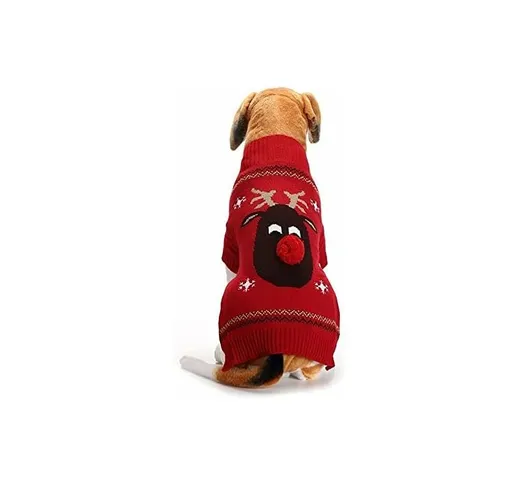 Tumalagia - Maglioni per cani, maglione invernale per cani, maglione con motivo natalizio,...