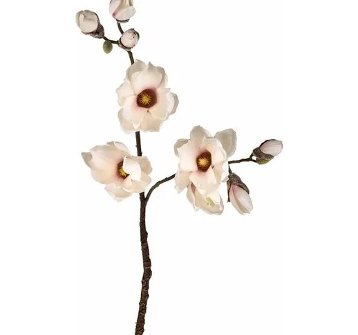 Giordanoshop - Magnolia Artificiale con 9 Fiori Artificiali Altezza 106 cm