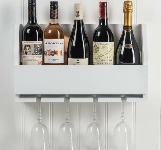 Lewiston bottiglia di vino e vetro rack di stoccaggio - Maine Furniture Co.