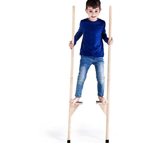 Mamoi ® - Trampoli per Bambini | Trampoli di Legno | Giochi Legno Equilibrio con Regolazio...