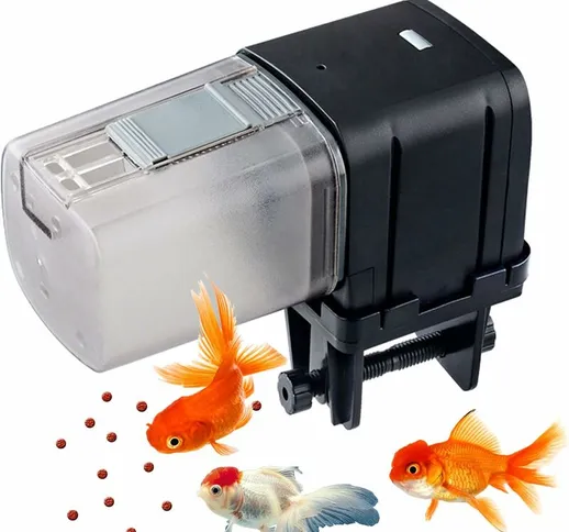 Mangiatoia automatico per acquario/mangiatoia per pesci, timer digitale multifunzionale re...