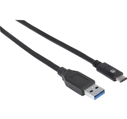 Cavo USB USB 3.2 Gen1 (USB 3.0) Spina USB-A, Spina USB-C™ 1.00 m Nero Certificato UL - 