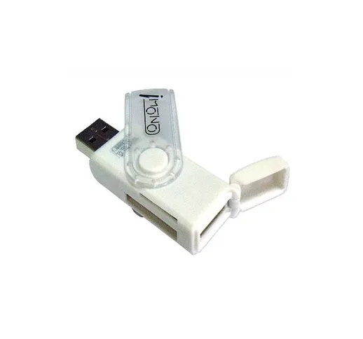  Mini Lettore/Scrittore di Card USB 3.0, 24 in 1 Bianco