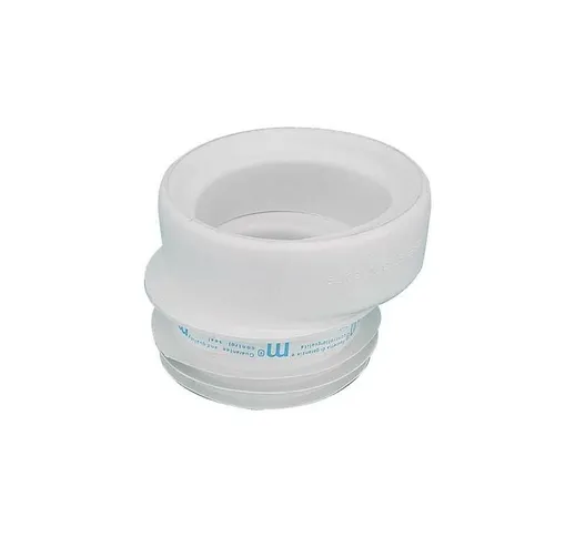 Manicotto Bianco in gomma morbida eccentrico per wc 90-110mm 08088090E
