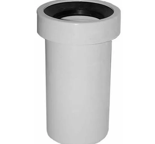 Manicotto wc tubo prolunga vaso da 100 mm lungh 40cm rigido diritto senza rosone