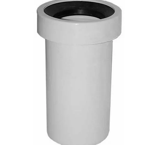 Manicotto wc tubo prolunga vaso da 110 mm lungh 25cm rigido diritto