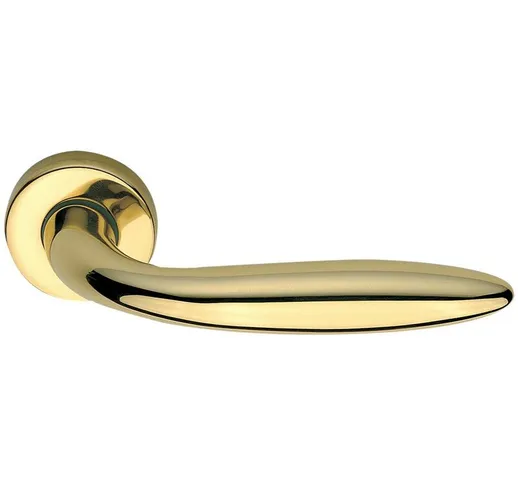 Frascio - MANIGLIA 'NEW SOFT'C-ROSETTA INOX BRASS(ORO)