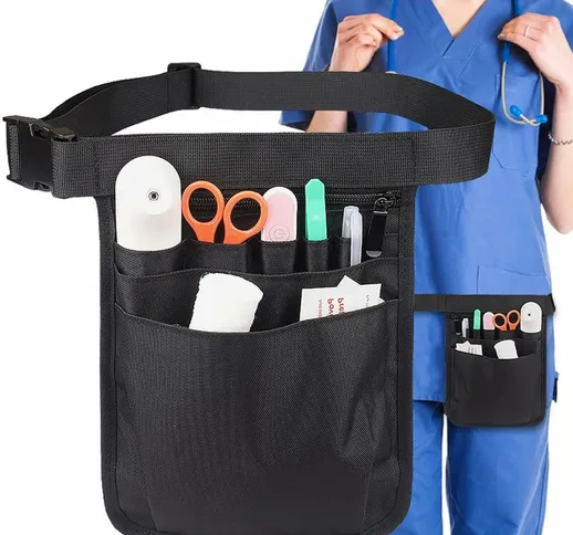 Colnk - Marsupio per infermiere, borsa per infermiere da donna, resistente borsa multifunz...