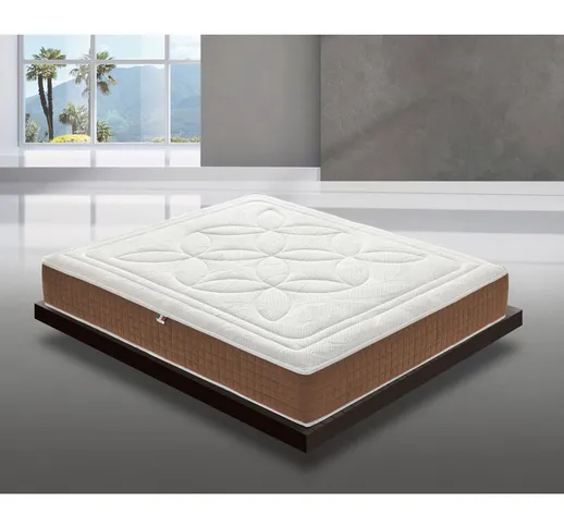 Materasso 140x190 in Memory Foam con 5 cm di Memory - Altezza 25cm - Ortopedico - sfoderab...