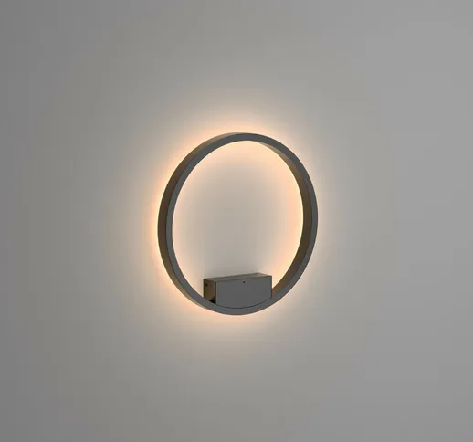 Maytoni Rim Moderna lampada da parete a led integrata nera, 40 cm, 3000 k