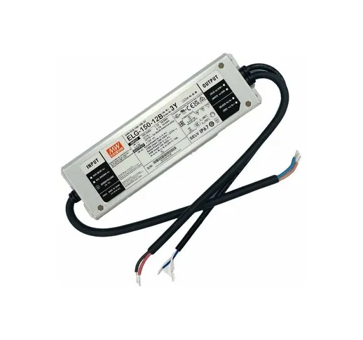 MeanWell ELG-150-12B-3Y Alimentatore Dimmerabile 0-10V pwm Resistenza IP67 120W 12V 10A In...