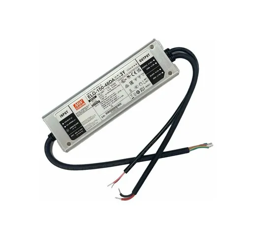 MeanWell ELG-150-48DA-3Y Alimentatore Dimmerabile dali IP67 150W 48V 3,13A Input 220V e 11...