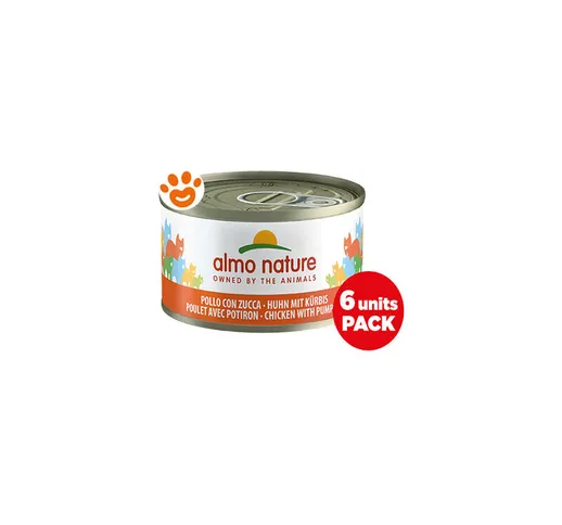 Cat Mega Pack Pollo con Zucca 6 x 70 gr - Lattine da 70 gr 6 x 70 gr - 