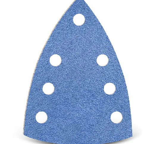 Blue Carte abrasive velcrate, 150 x 100 mm, 7 fori, p. Levigatrici a delta (25 Pz.) G36 -...