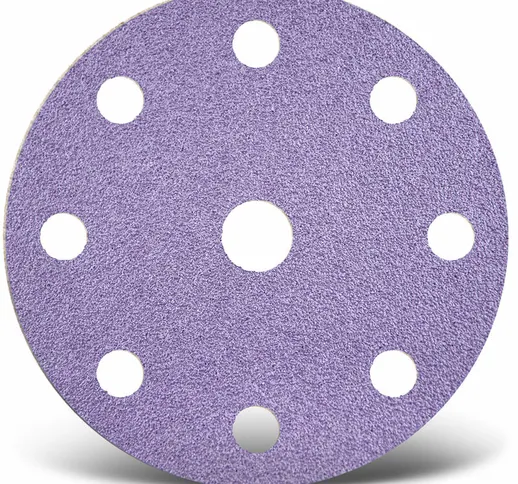 Purple hd Dischi abrasivi velcrati, 150 mm, 9 fori, p. Levigatrici rotorbitali (50 Pz.) G1...