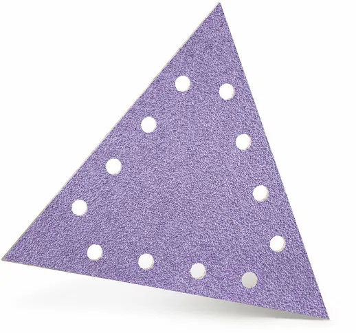 Purple hd Dischi abrasivi velcrati, 290 x 250 mm, 12 fori, p. Levigatrici per muri (25 Pz....