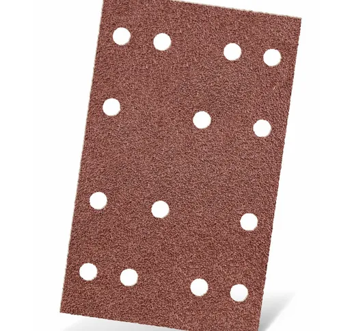 Red Carte abrasive velcrate, 133 x 80 mm, 14 fori, p. Levigatrici orbitali (50 Pz.) G60 -...