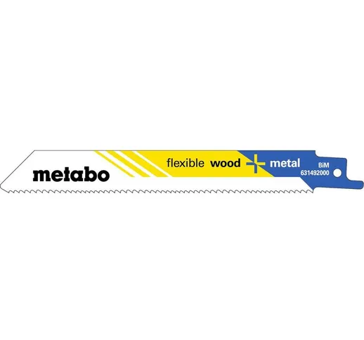  2 lame per seghe diritte 'flexible wood + metal' 150 x 0,9 mm, BiM, 1,8-2,6 mm/ 10-14 TPI...