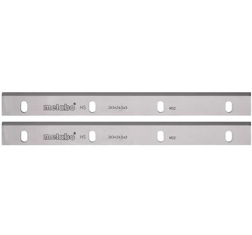  3 coltelli pialla HSS, HC 320, HSS-18%W 320x25x3mm / doppie scanalature di regolazione (f...