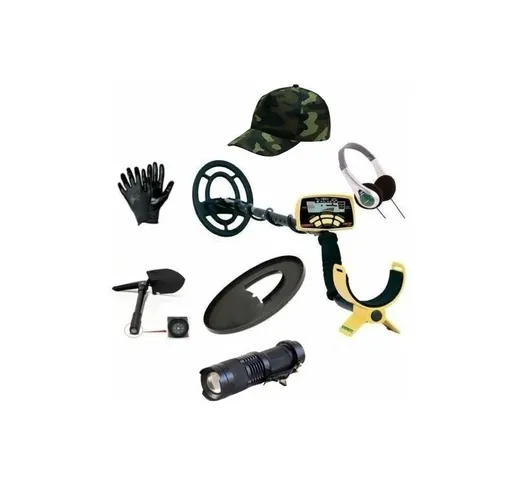 Metal Detector Garrett Ace 250 + Cuffie + Mini Pala + Guanti + Torcia + Cappello