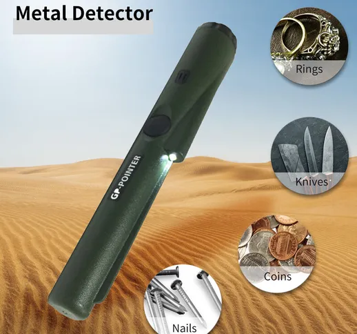 Metal Detector Rilevatore di metalli portatile ad alta sensibilita Indicatore LED Metal De...