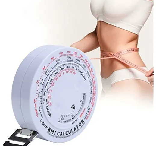 Metro a nastro corporeo e calibro Skinfold Body Fat Monitor Set 150 cm bmi Indice di massa...