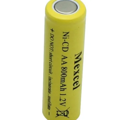 Mexcel DAA800B Batteria ricaricabile speciale Stilo (AA) Flat Top NiCd 1.2 V 800 mAh