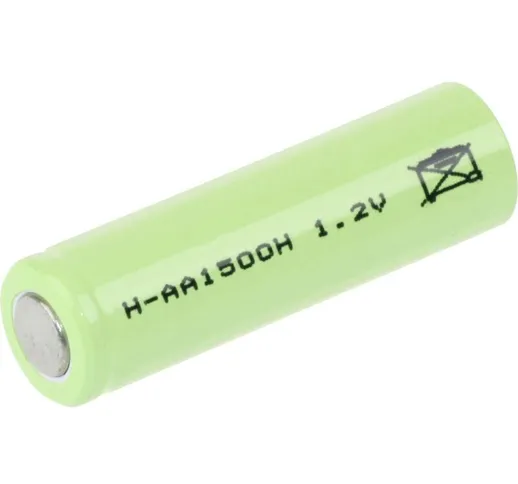 H-AA1500HT Batteria ricaricabile Stilo (aa) NiMH 1500 mAh 1.2 v 1 pz. - Mexcel