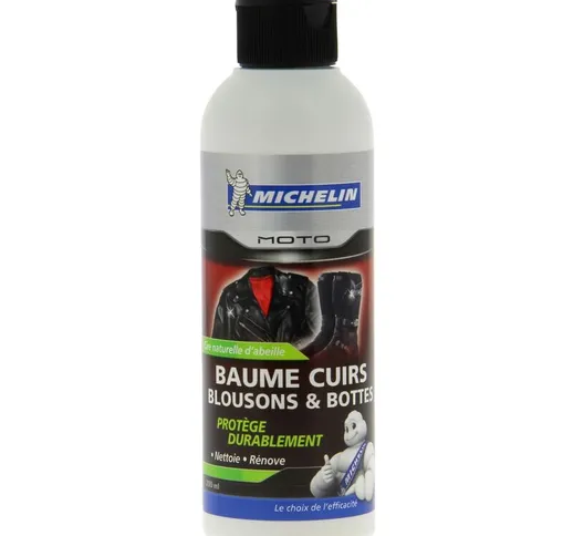 008816 moto balsamo per la cura del cuoio abbigliamento, stivali, sella, 200 ml - Michelin