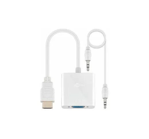 IC-51758 - Adattatore convertitore da hdmi a vga, colore bianco - Microconnect