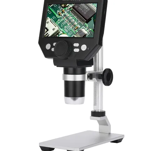 Microscopio elettronico digitale G1000 Display lcd a base larga da 4,3 pollici Lente d'ing...