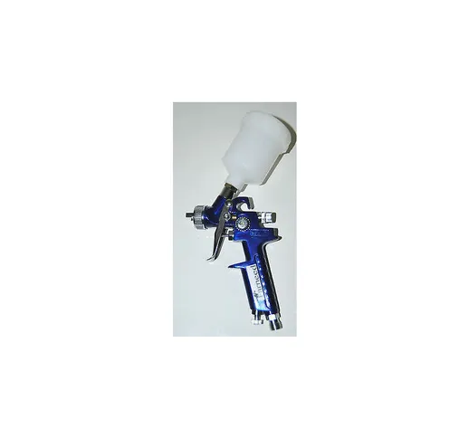  - mini aerografo hvlp serbatoio superiore 125cc 1mm pistola verniciatura plastica