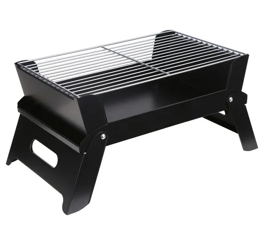 Mini barbecue quadrato allargato portatile pieghevole barbecue esterno K / D modello A1908...