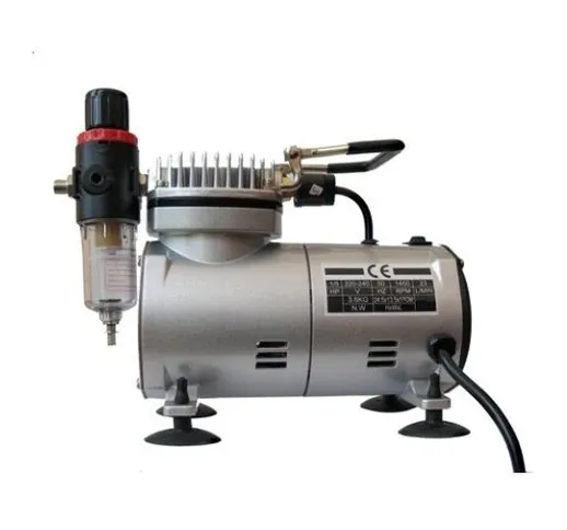 Mini Compressore Aerografo Silenziato As18-1 Nail Art Compressorino