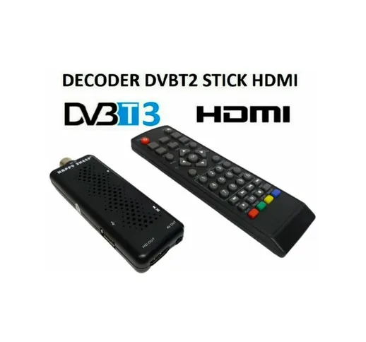 Mini decoder ricevitore digitale terrestre DVB-T3 tv scart hdmi 1080P H.265