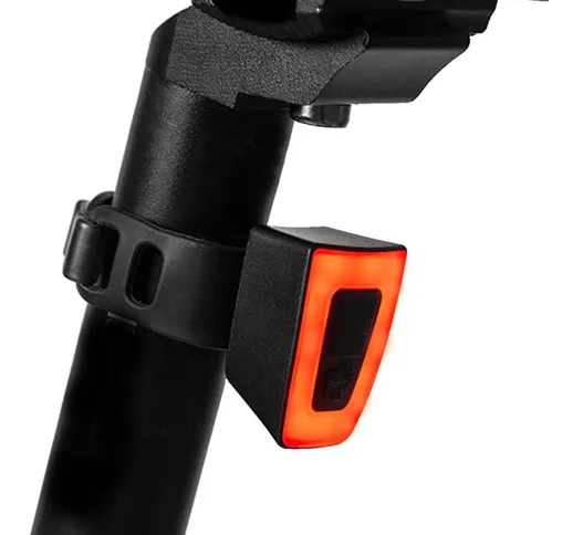 Asupermall - Mini fanale posteriore per bici USB ricaricabile LED luce posteriore per bici...
