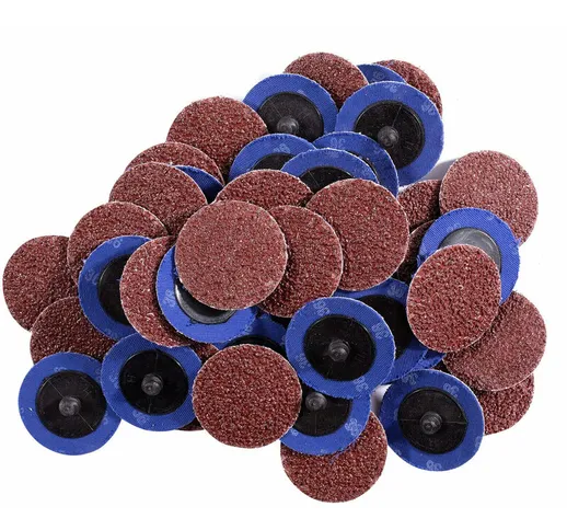 Tancyco - 50Pcs 2in Dischi Abrasivi Abrasivi 36 Grana Ossido di Alluminio Die Grinder Roll...