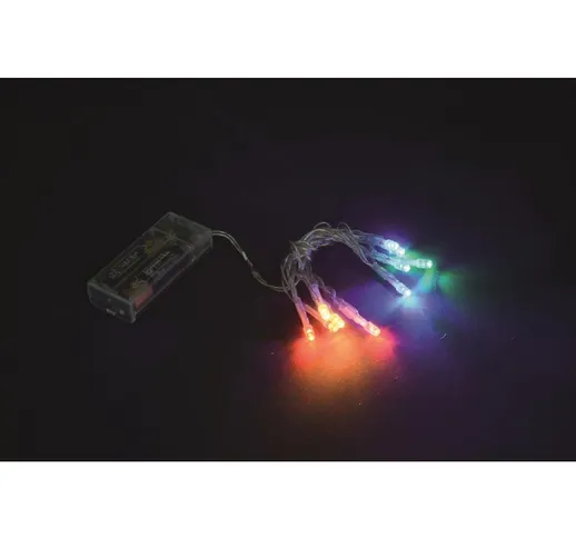 Mini Lucciole Led a Batteria Multicolor 2 Mt Minilucciole Albero Natale 20 Luci