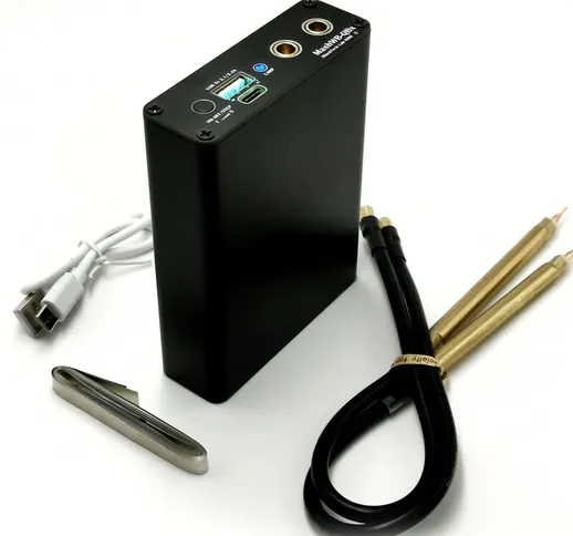 Mini saldatrice portatile a batteria 18650 fai-da-te con funzione Charge-Pal