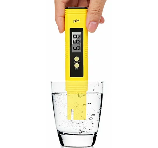 Misuratore di pH digitale, tester di qualità dell'acqua Atc con intervallo di misurazione...