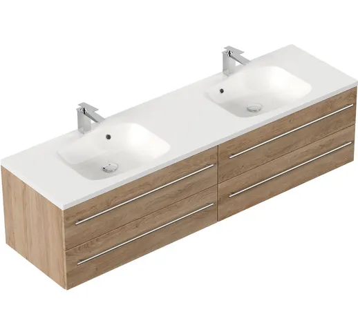  - Mobile bagno Colossos 180 rovere chiaro