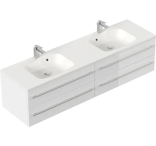 Mobile bagno Colossos 180 bianco lucido - bianco lucido