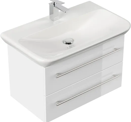  - Mobile bagno con lavabo Geberit MyDay 80cm bianco lucido